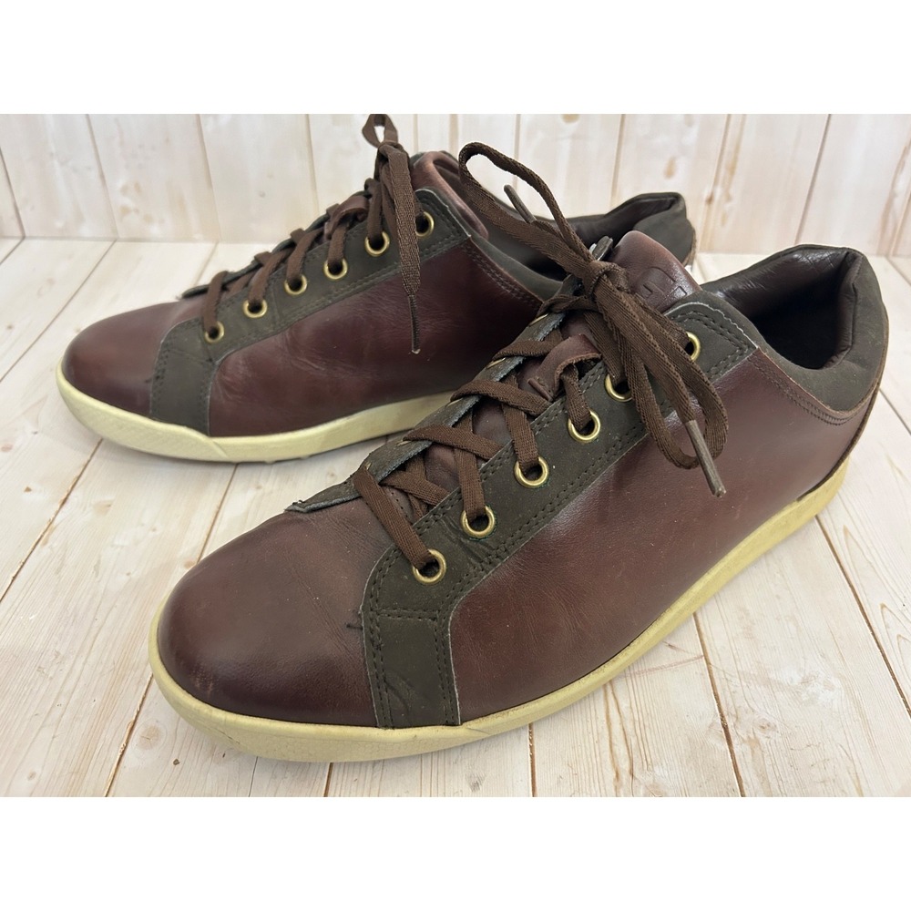 Footjoy Men's Contour Casual Golf Shoe Size 8M Low Sneaker Spikeless Brown